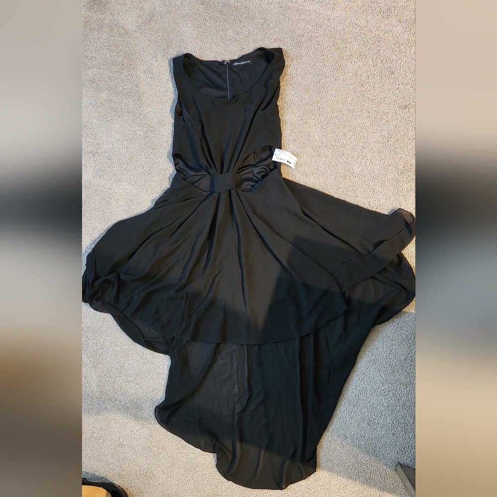 Foreign Exchange Black Sleeveless Scoop Neck Sundress